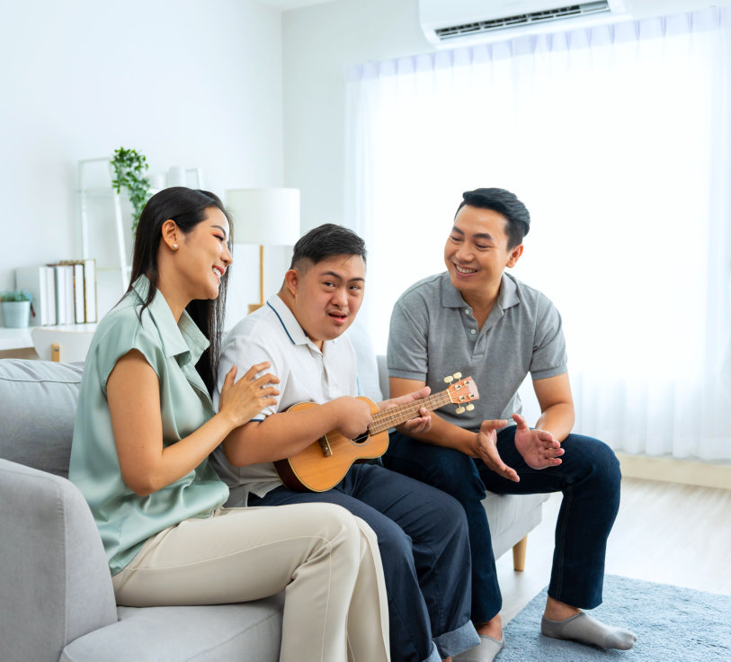 son and parents guitar